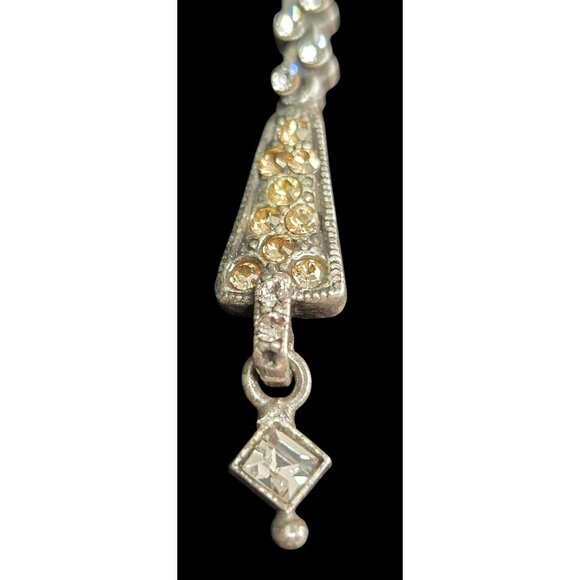 Vintage Sweet Romance Silvertond Multiple Chain Y-pendant Necklace - Picture 3 of 5